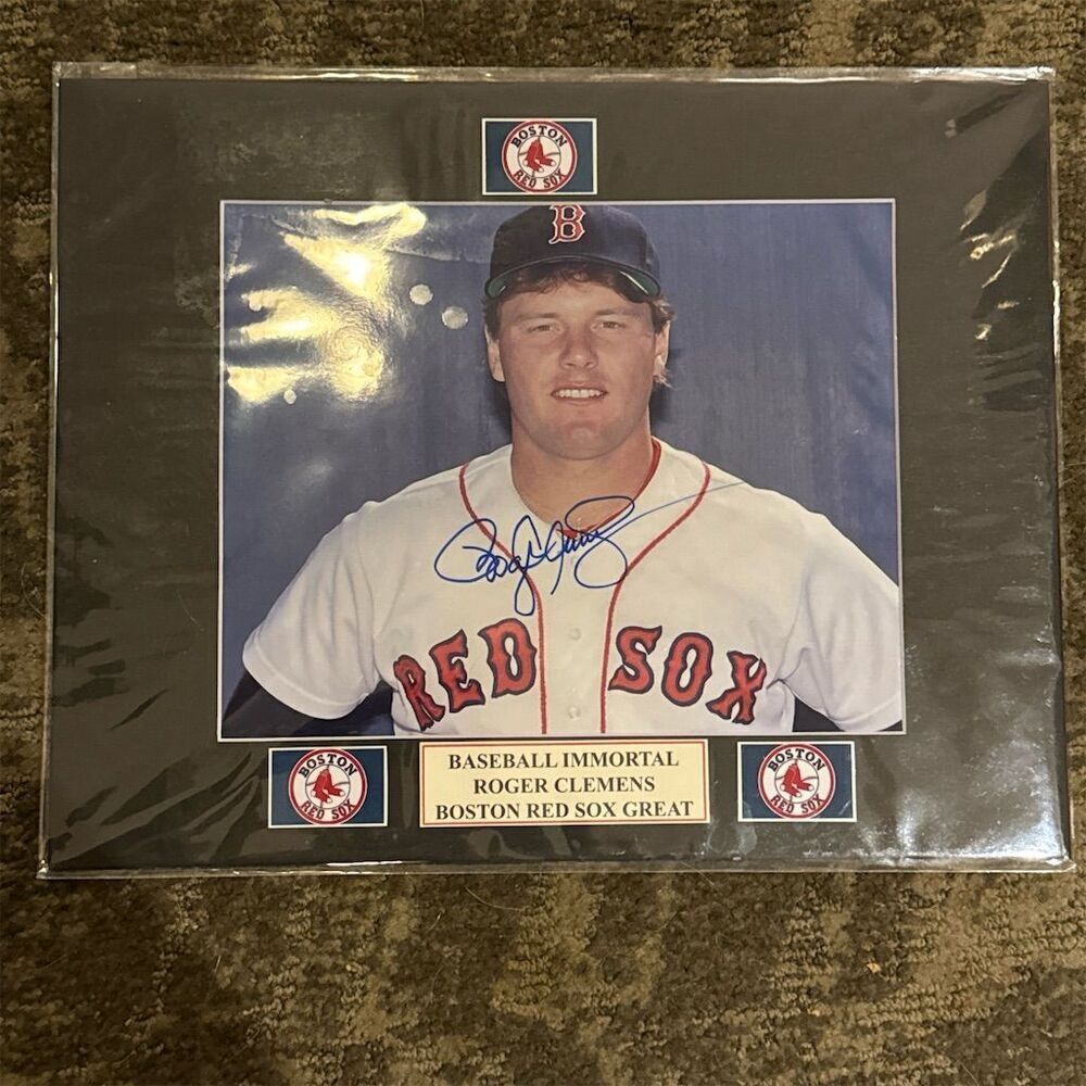 Roger Clemens Signed Boston Red Sox Photo with COA
